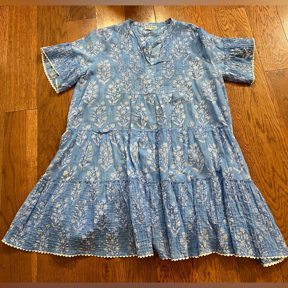 Juliet Dunn Block Printed Loose Mini Dress